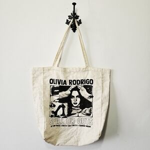 Olivia Rodrigo Spill Ur Guts Canvas Tote Bag 18" x 18"
